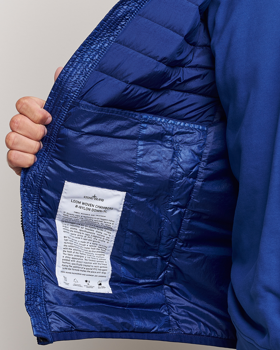 Uomini | Giacche | Stone Island | Recycled Nylon Down-TC Vest Bright Blue