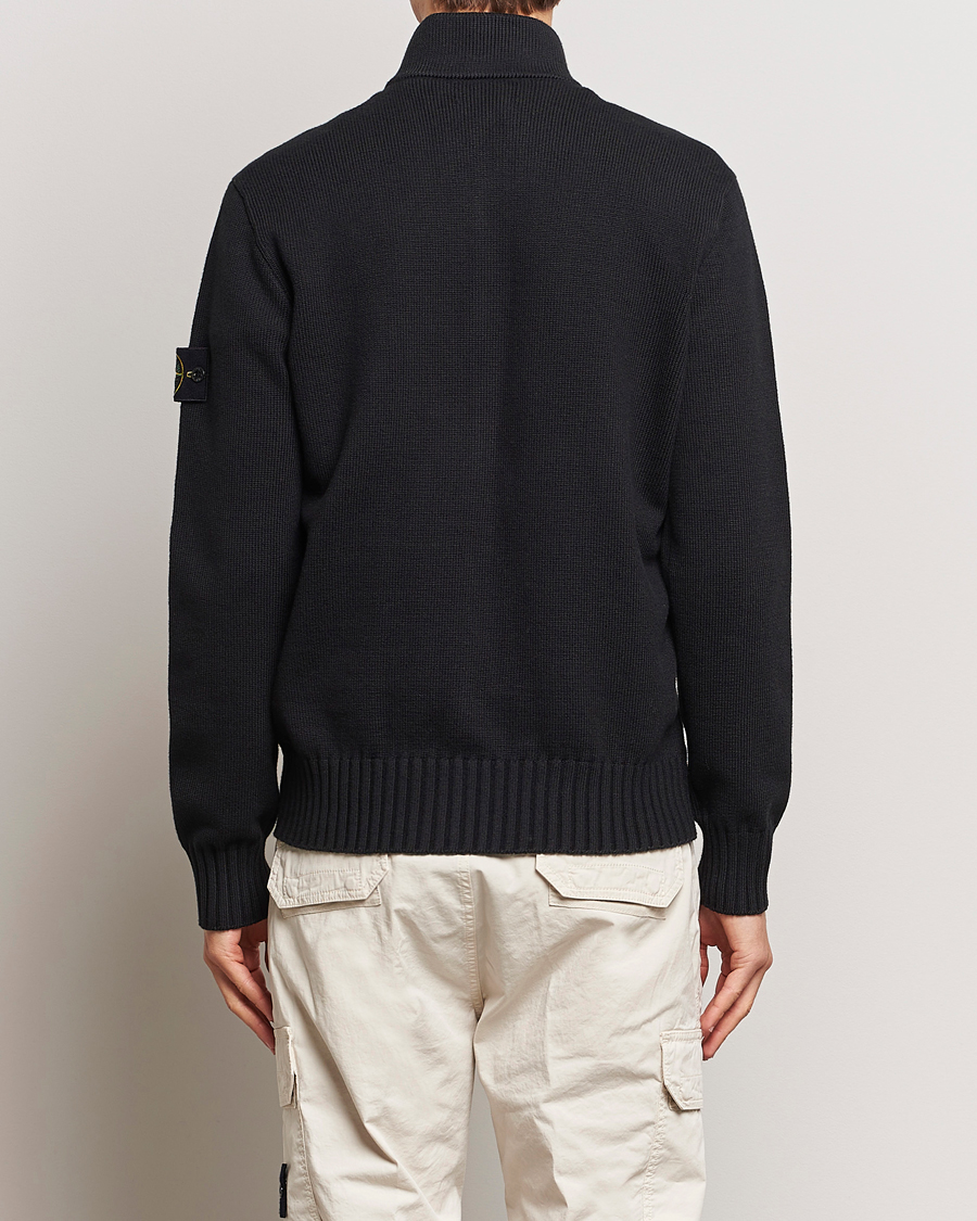 Uomini | Maglieria | Stone Island | Winter Cotton Cardigan Black