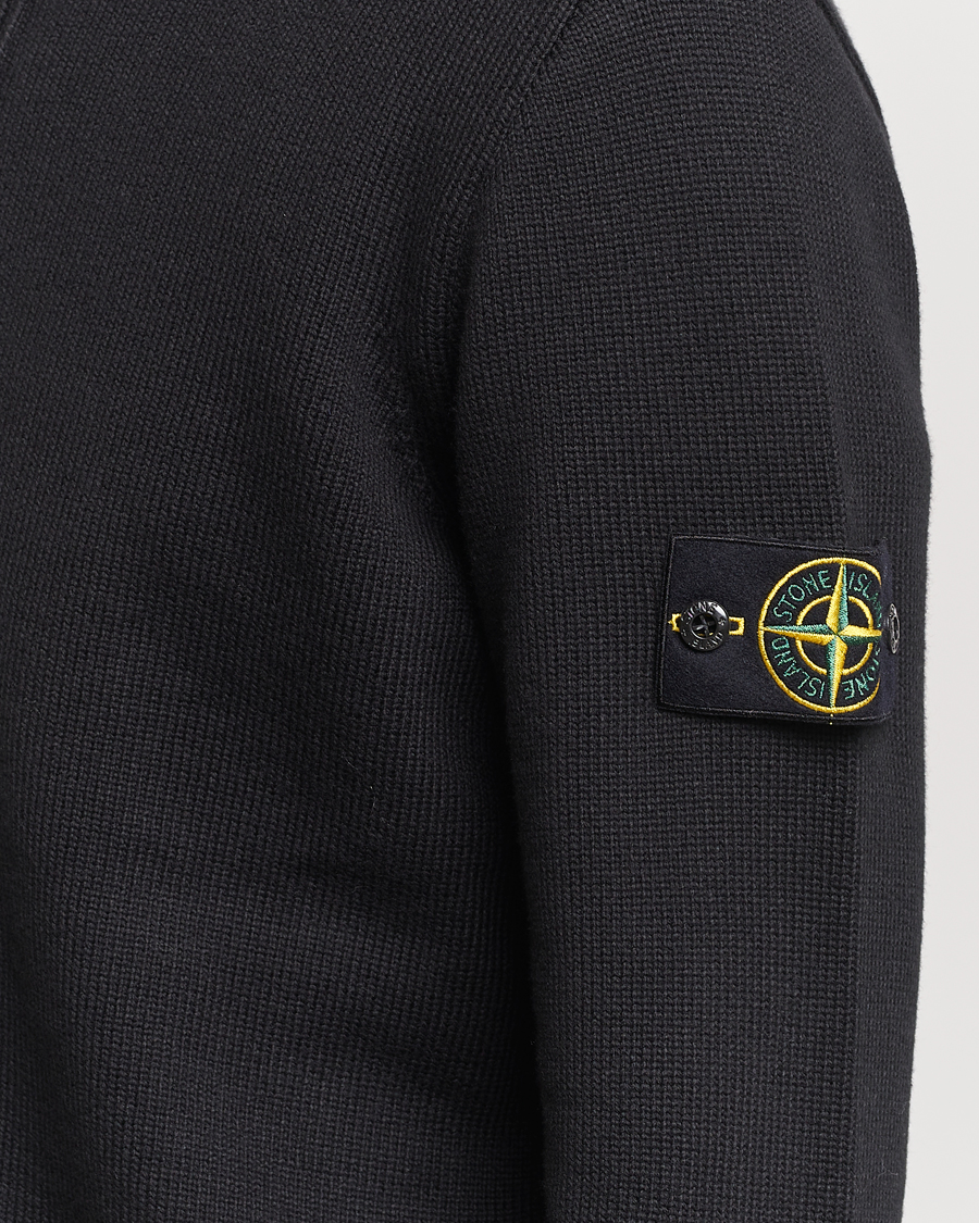 Uomini | Maglieria | Stone Island | Winter Cotton Cardigan Black