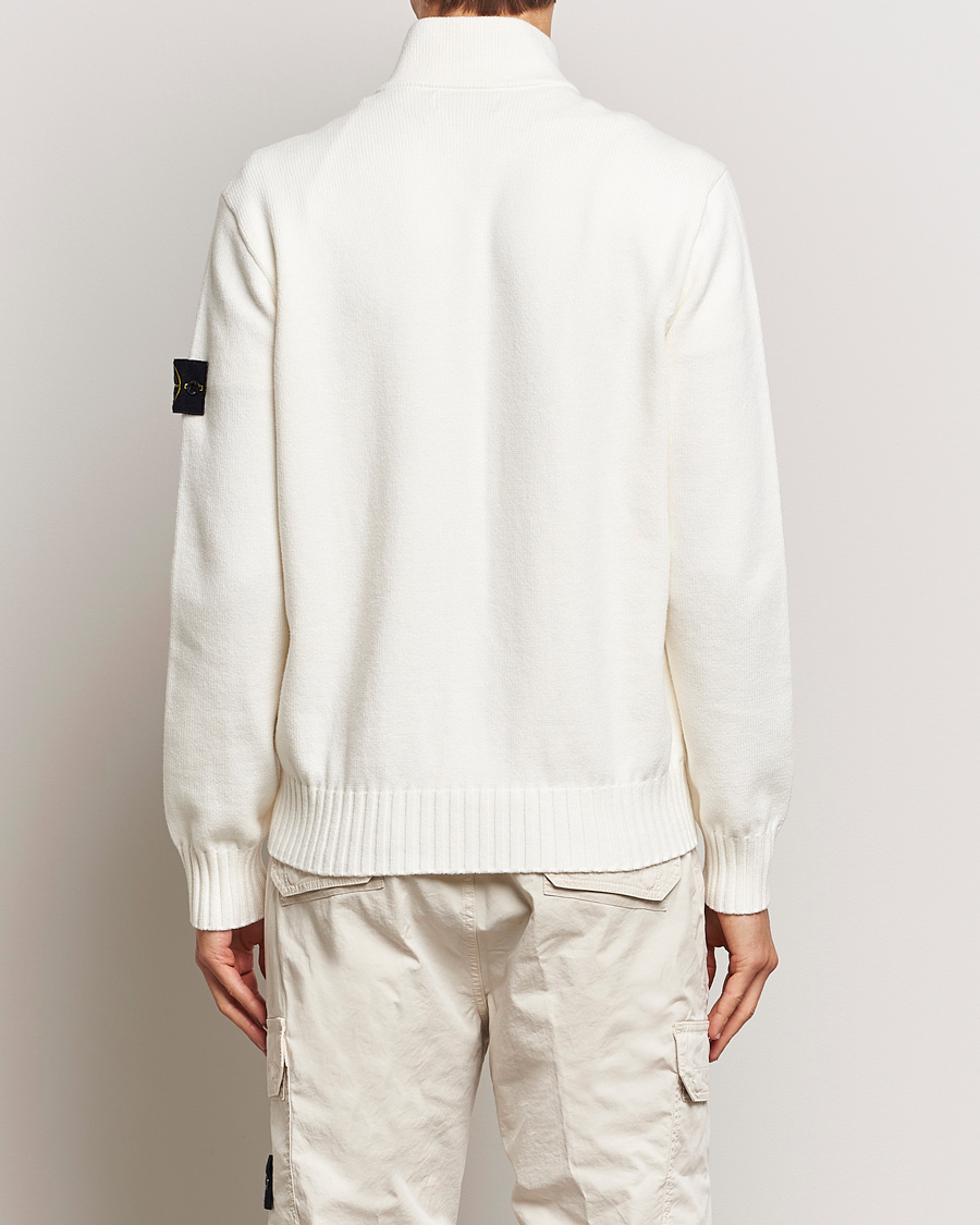Uomini | Maglieria | Stone Island | Winter Cotton Cardigan Natural