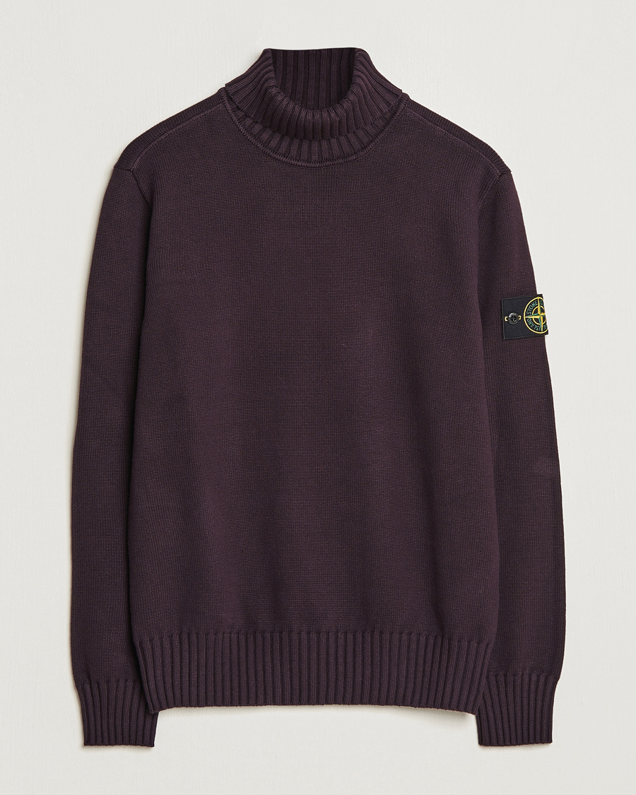 Uomini | Maglieria | Stone Island | Winter Cotton Polo Dark Burgundy