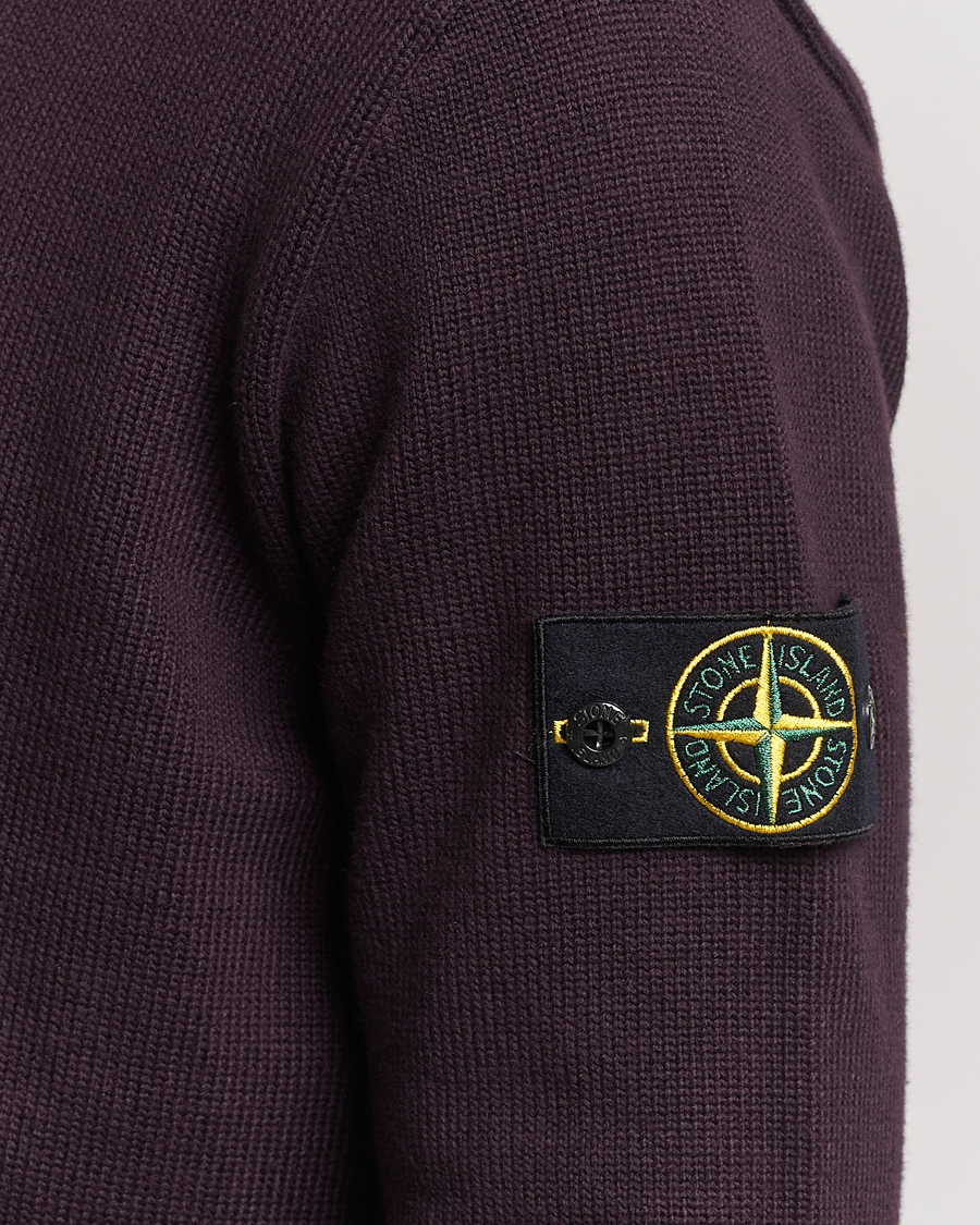 Uomini | Maglieria | Stone Island | Winter Cotton Polo Dark Burgundy