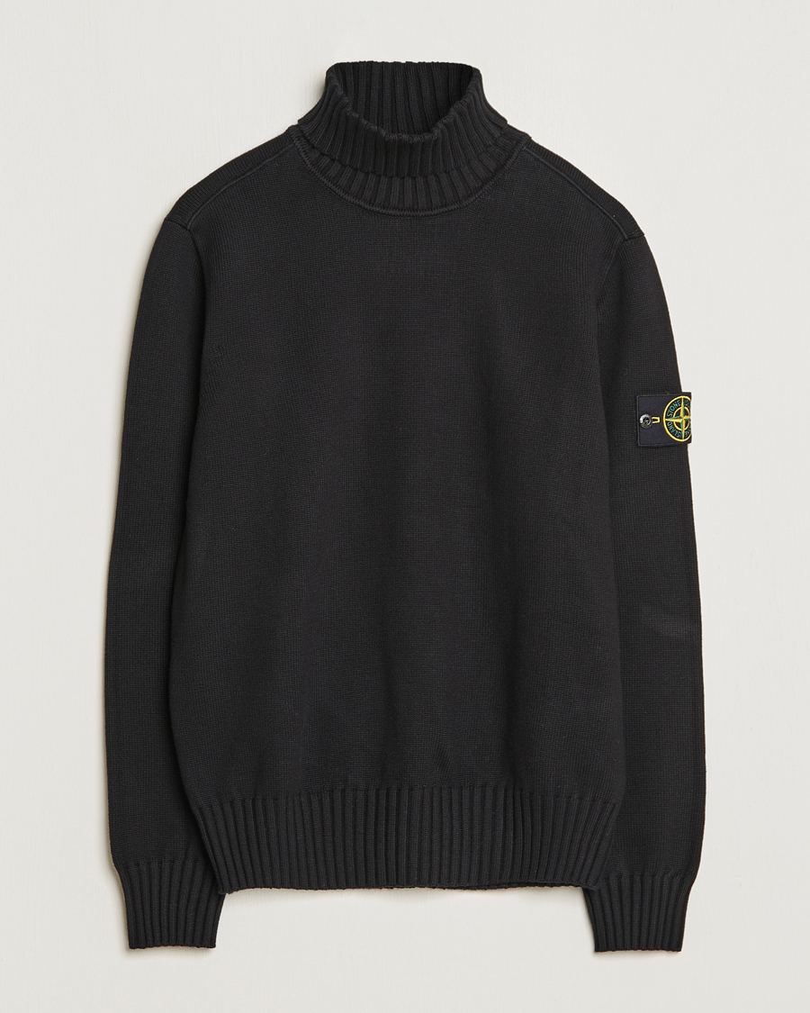 Uomini | Maglieria | Stone Island | Winter Cotton Polo Black