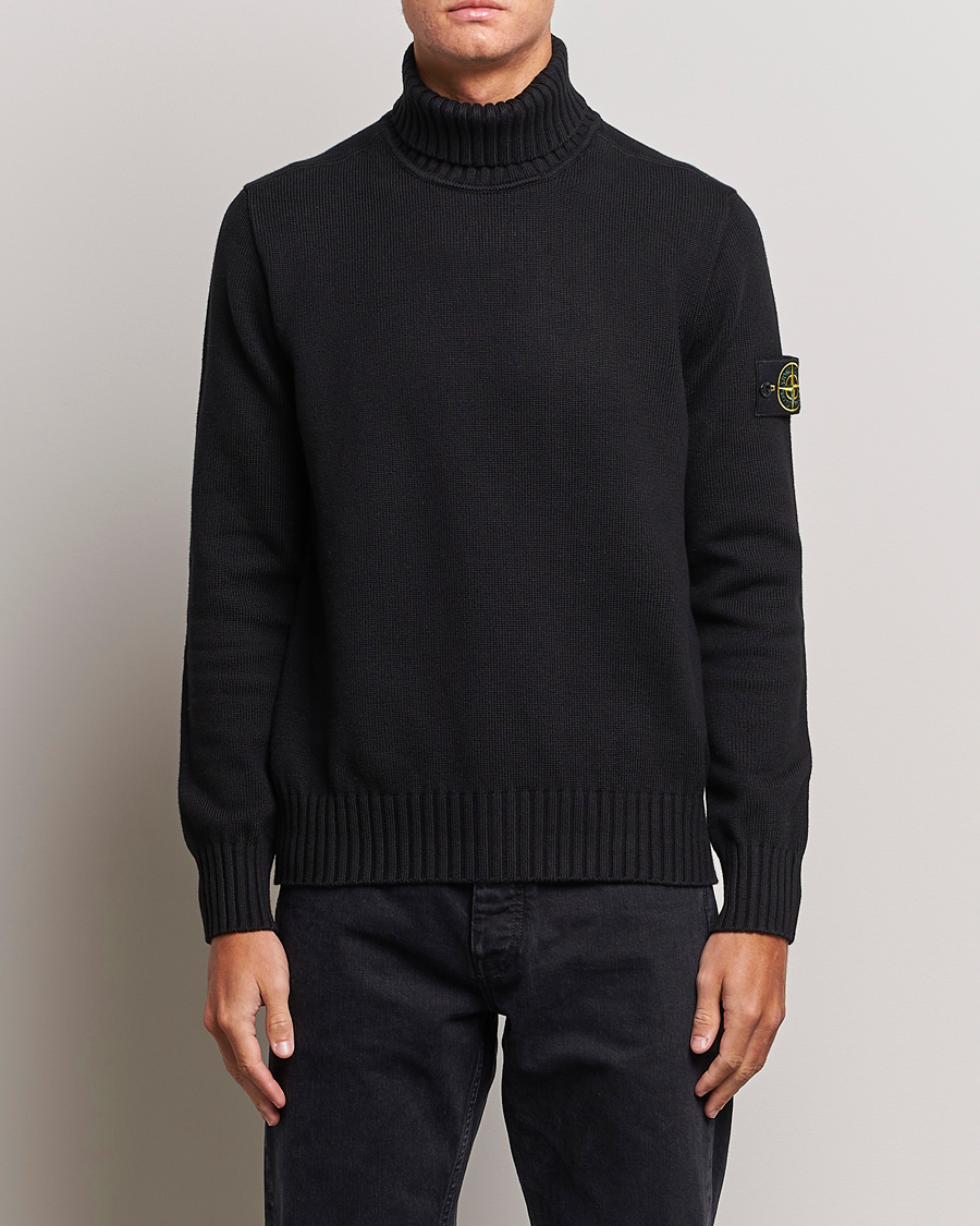 Uomini | Maglieria | Stone Island | Winter Cotton Polo Black