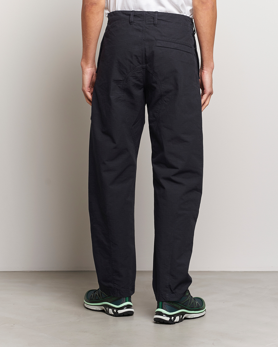 Uomini | Pantaloni | Stone Island | Garment Dyed Ripstop Trousers Navy Blue