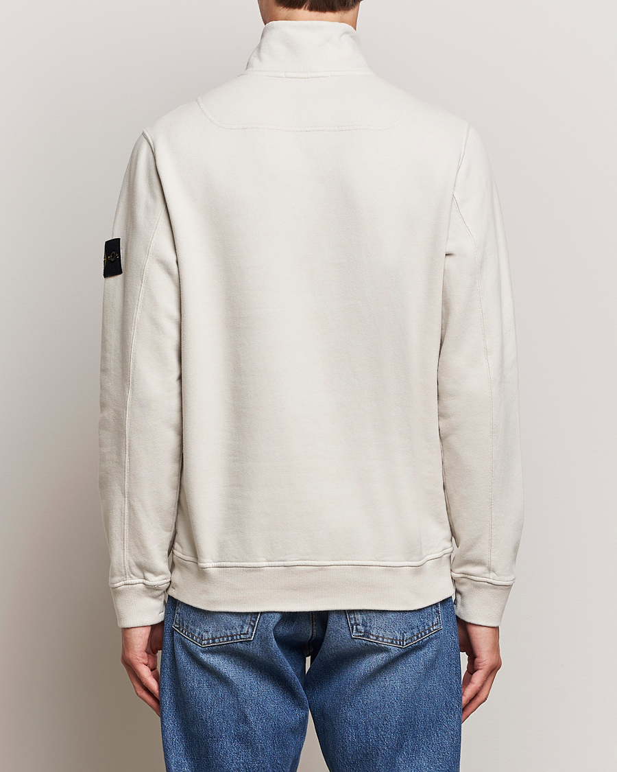 Uomini | Maglieria | Stone Island | Garment Dyed Fleece Half Zip Plaster