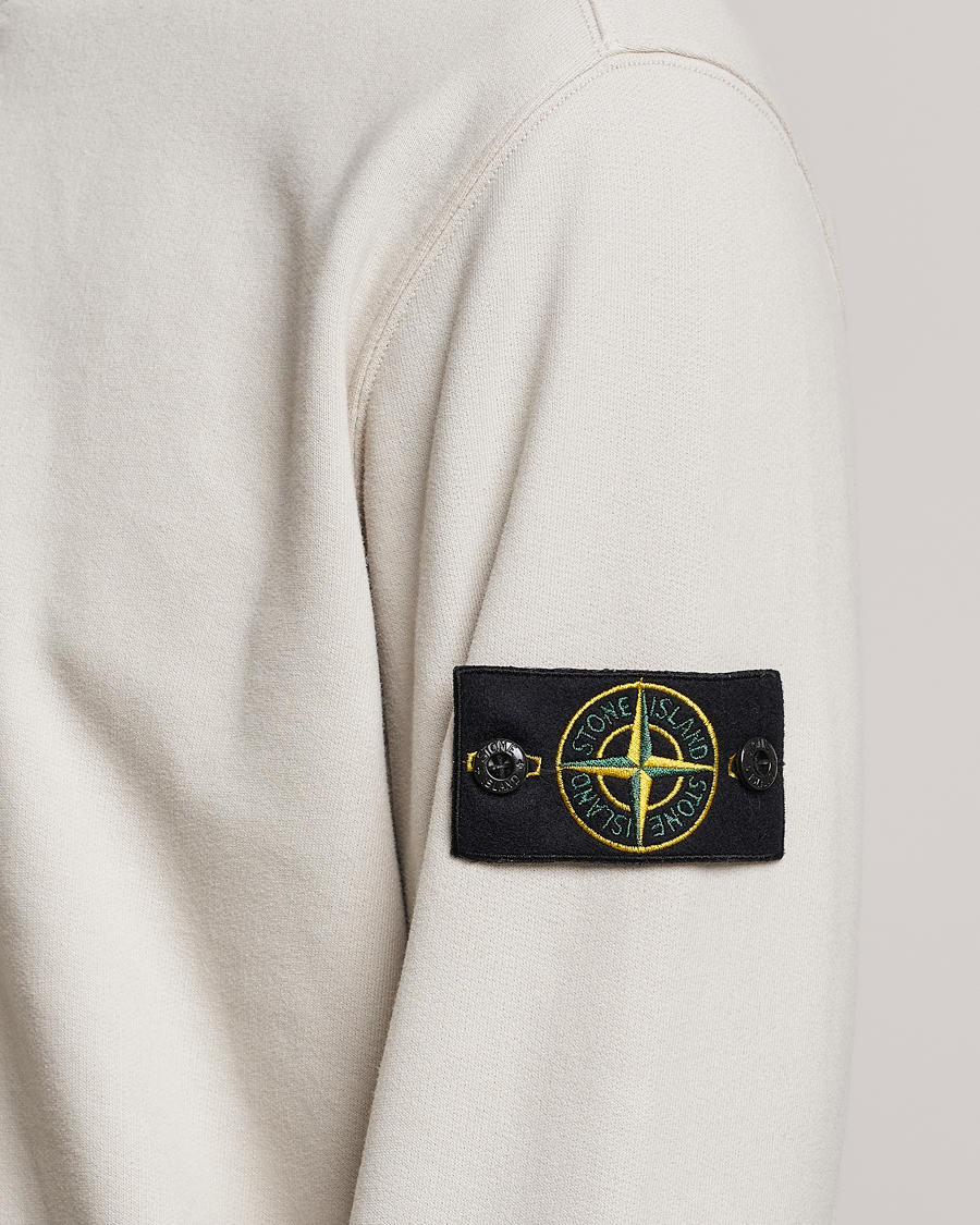 Uomini | Maglieria | Stone Island | Garment Dyed Fleece Half Zip Plaster