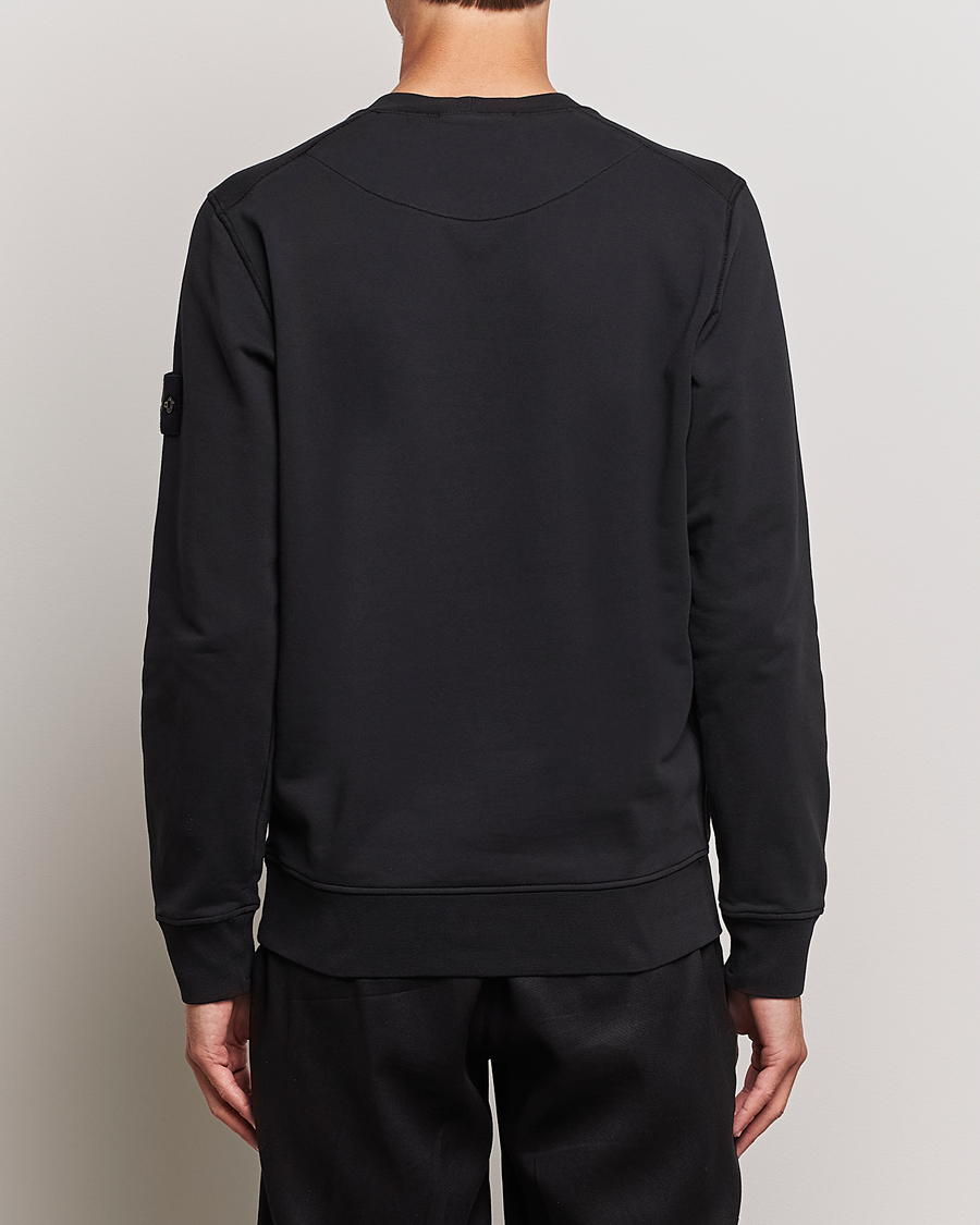 Uomini | Maglieria | Stone Island | Garment Dyed Fleece Sweatshirt Black