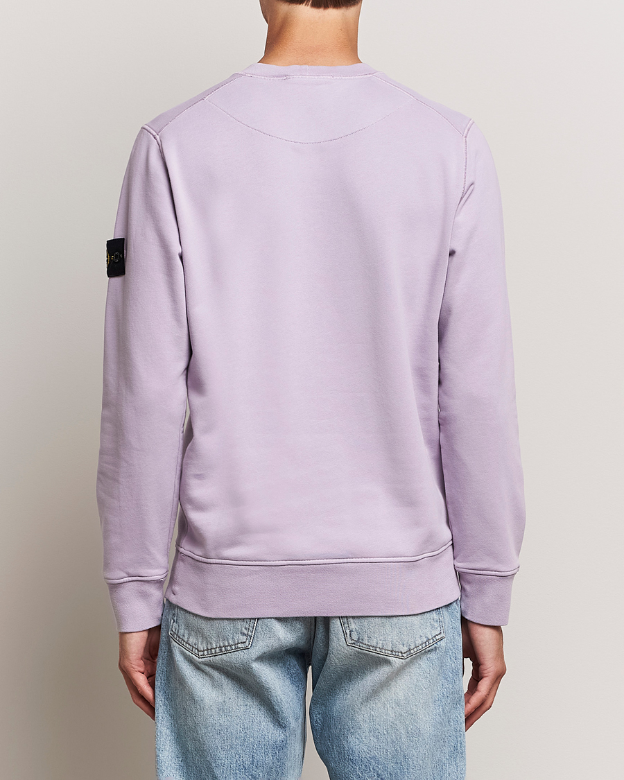 Uomini | Maglieria | Stone Island | Garment Dyed Fleece Sweatshirt Lavender
