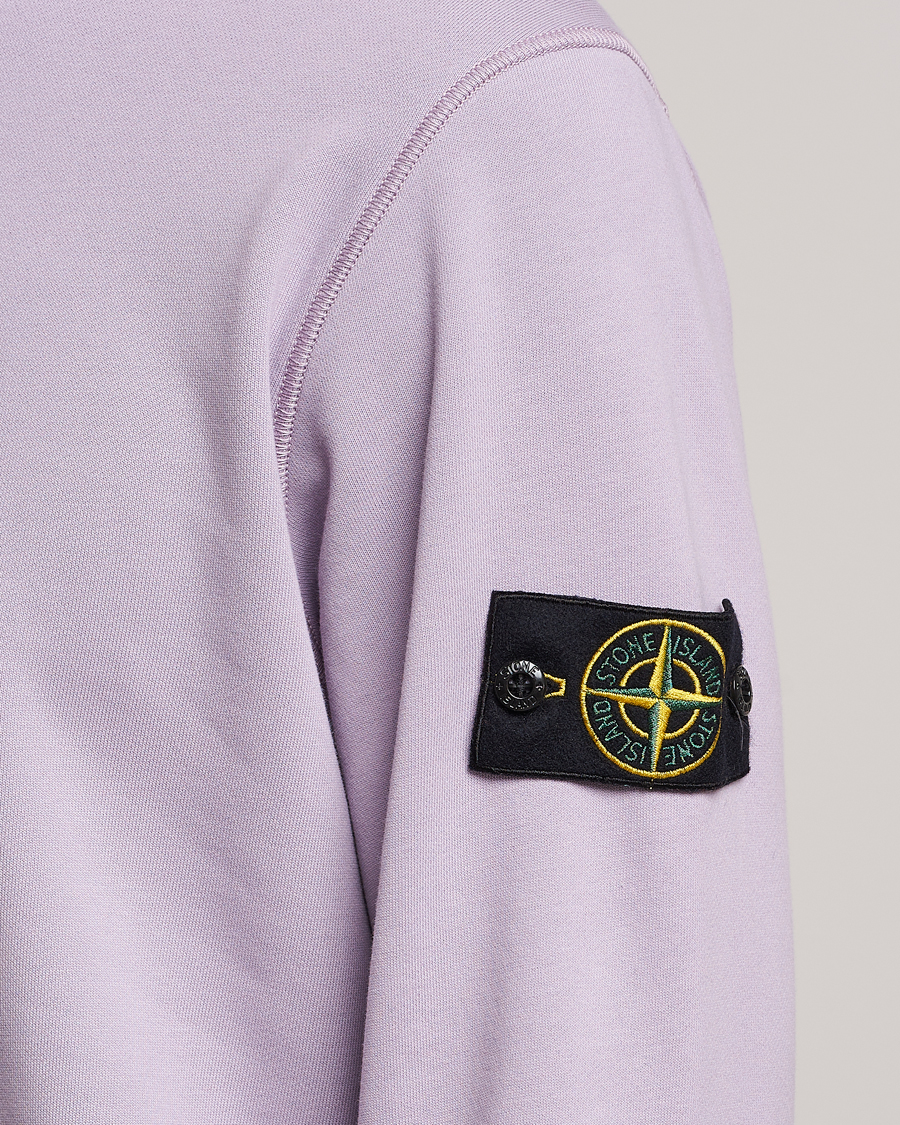 Uomini | Maglieria | Stone Island | Garment Dyed Fleece Sweatshirt Lavender