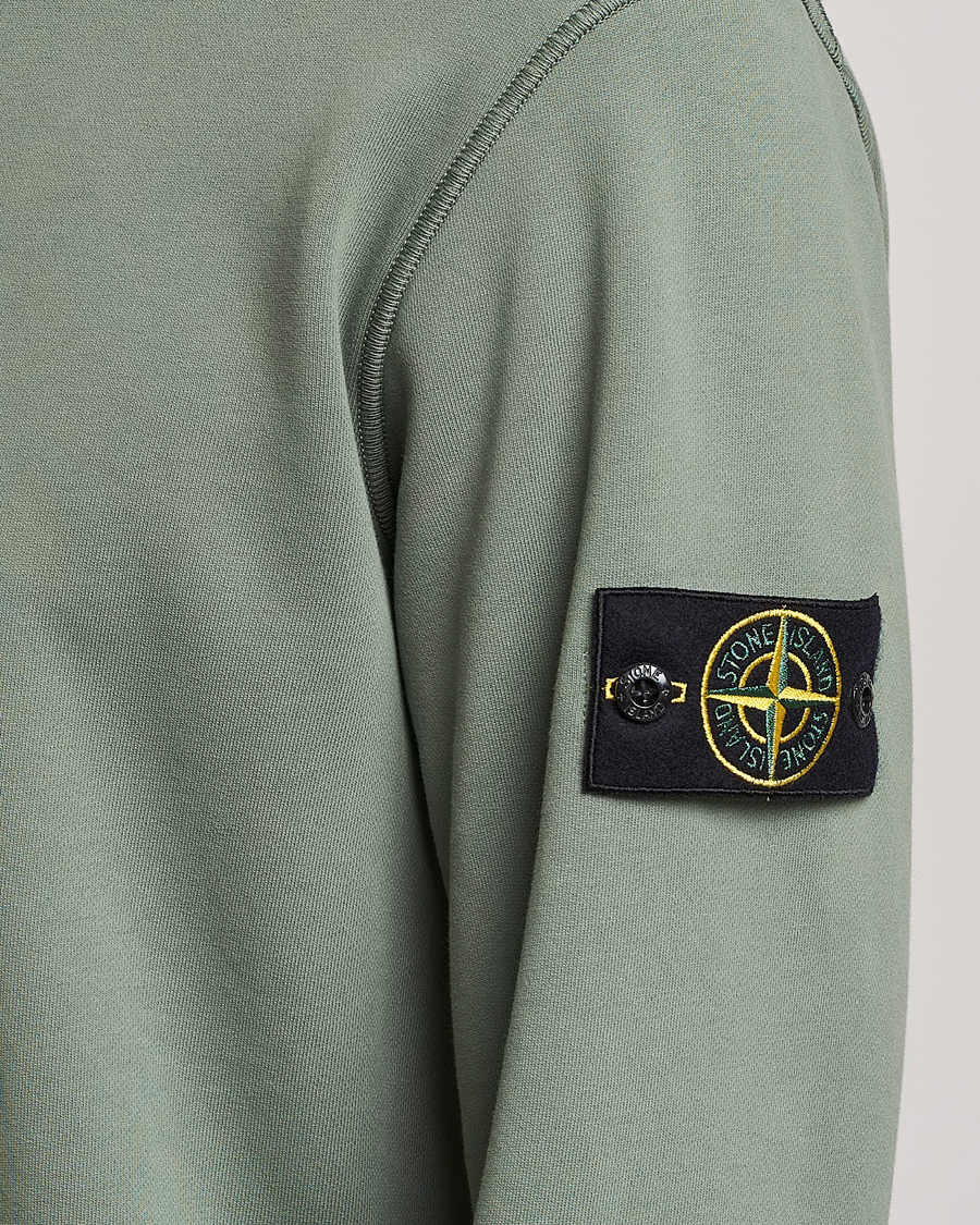 Uomini | Maglieria | Stone Island | Garment Dyed Fleece Sweatshirt Sage
