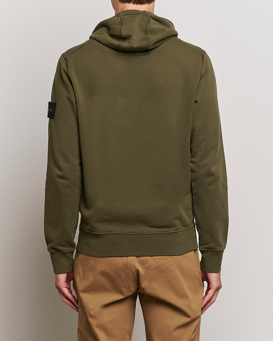 Uomini | Maglieria | Stone Island | Garment Dyed Fleece Hood Olive