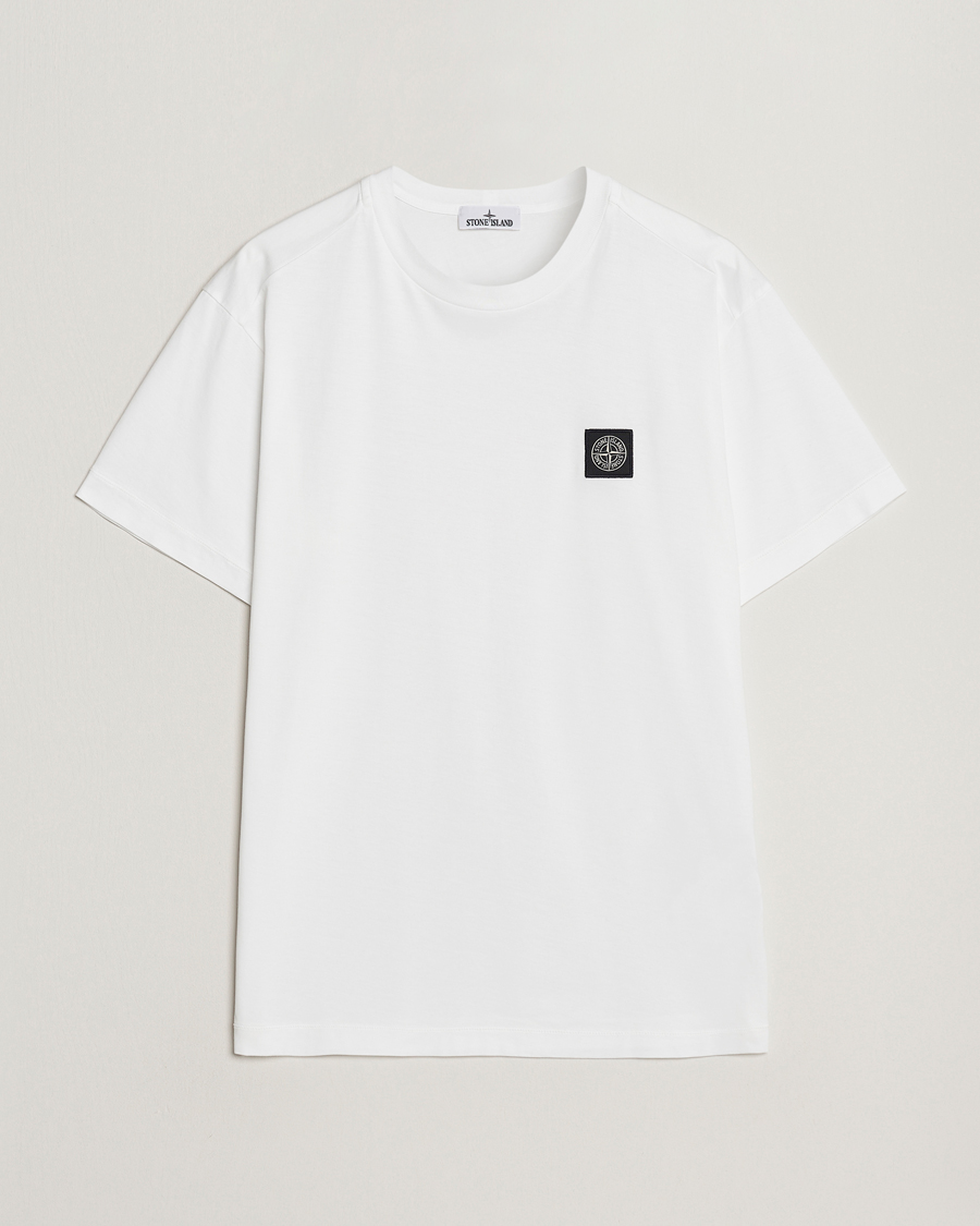 Uomini | T-shirt | Stone Island | Garment Dyed Jersey T-Shirt White