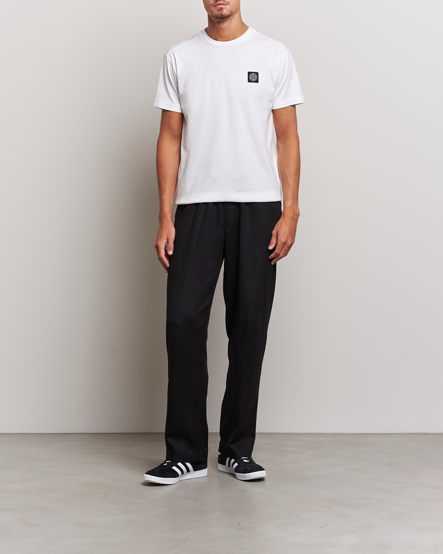 Uomini | T-shirt | Stone Island | Garment Dyed Jersey T-Shirt White