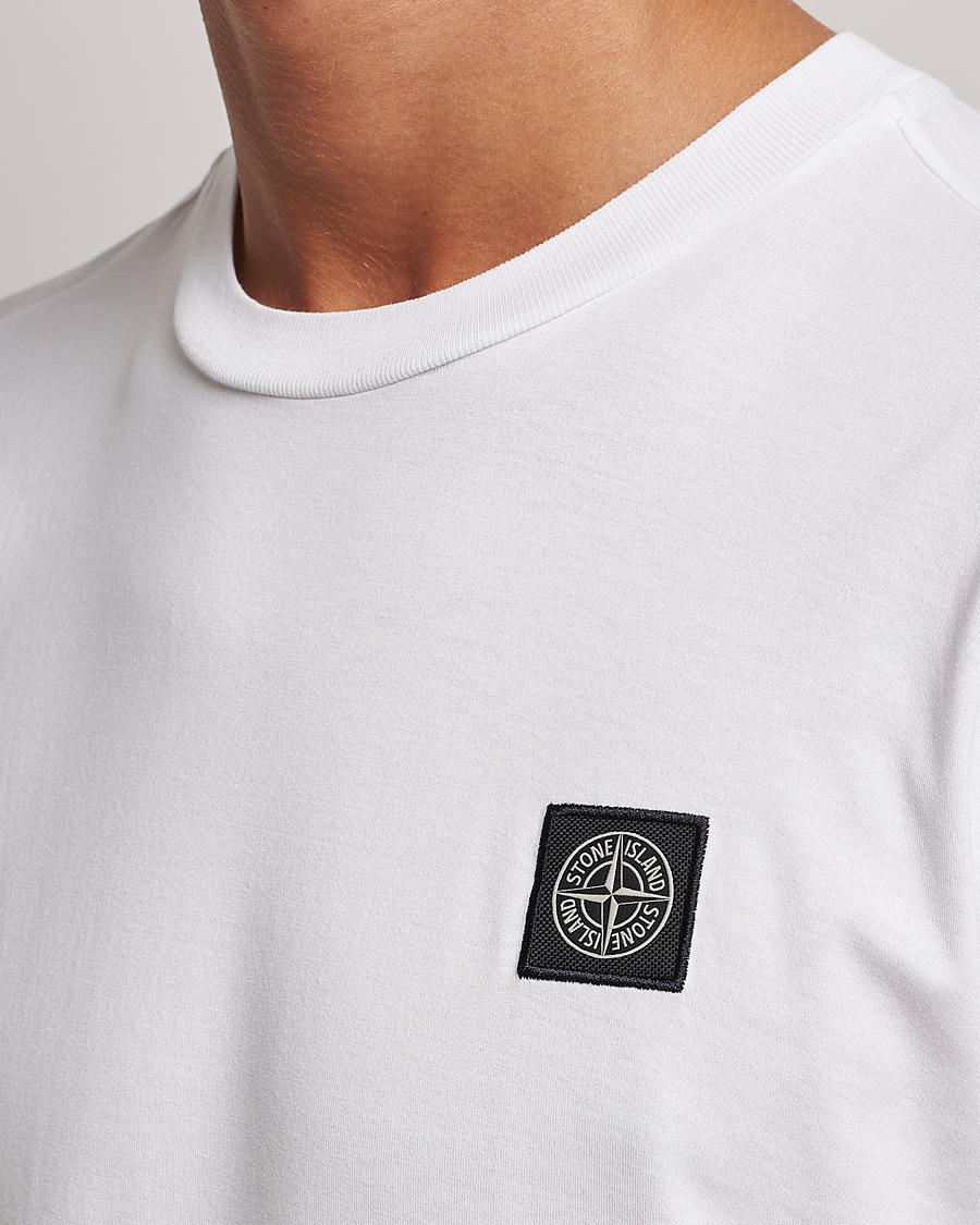 Uomini | T-shirt | Stone Island | Garment Dyed Jersey T-Shirt White
