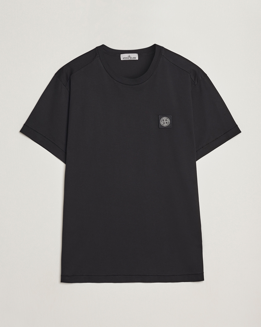 Uomini | T-shirt | Stone Island | Garment Dyed Jersey T-Shirt Black