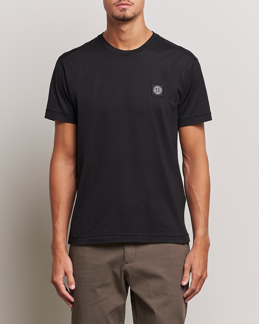 Uomini | T-shirt | Stone Island | Garment Dyed Jersey T-Shirt Black