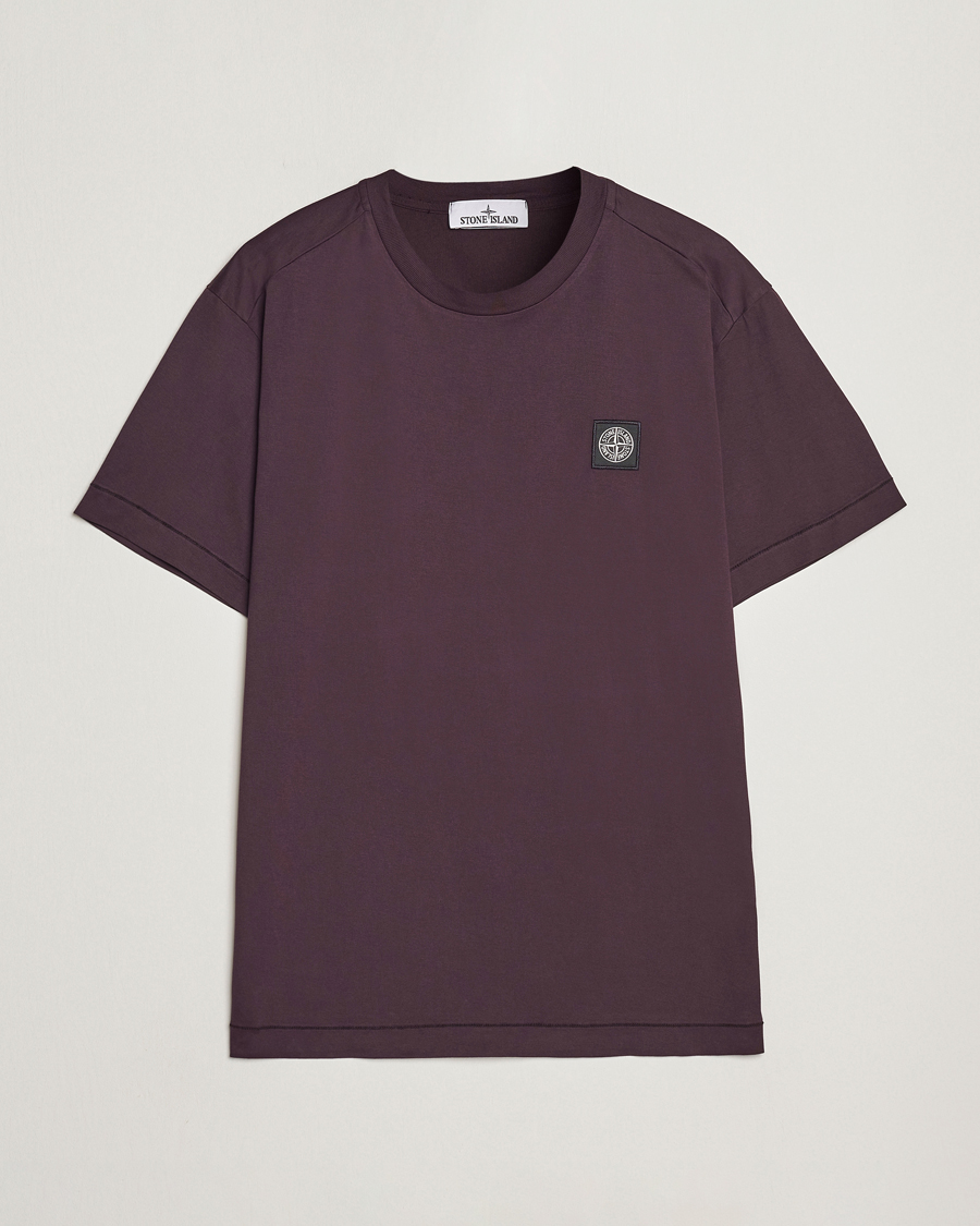 Uomini | T-shirt | Stone Island | Garment Dyed Jersey T-Shirt Dark Burgundy