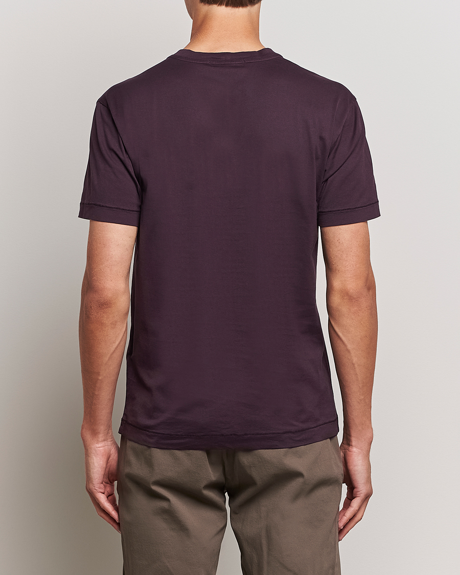 Uomini | T-shirt | Stone Island | Garment Dyed Jersey T-Shirt Dark Burgundy