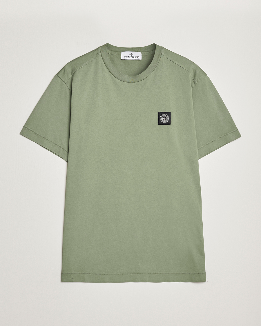 Uomini | T-shirt | Stone Island | Garment Dyed Jersey T-Shirt Sage
