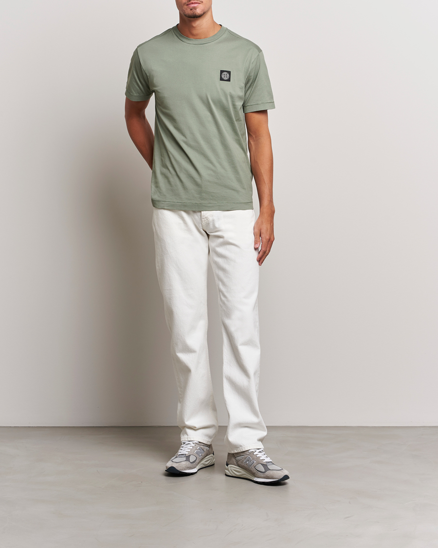 Uomini | T-shirt | Stone Island | Garment Dyed Jersey T-Shirt Sage