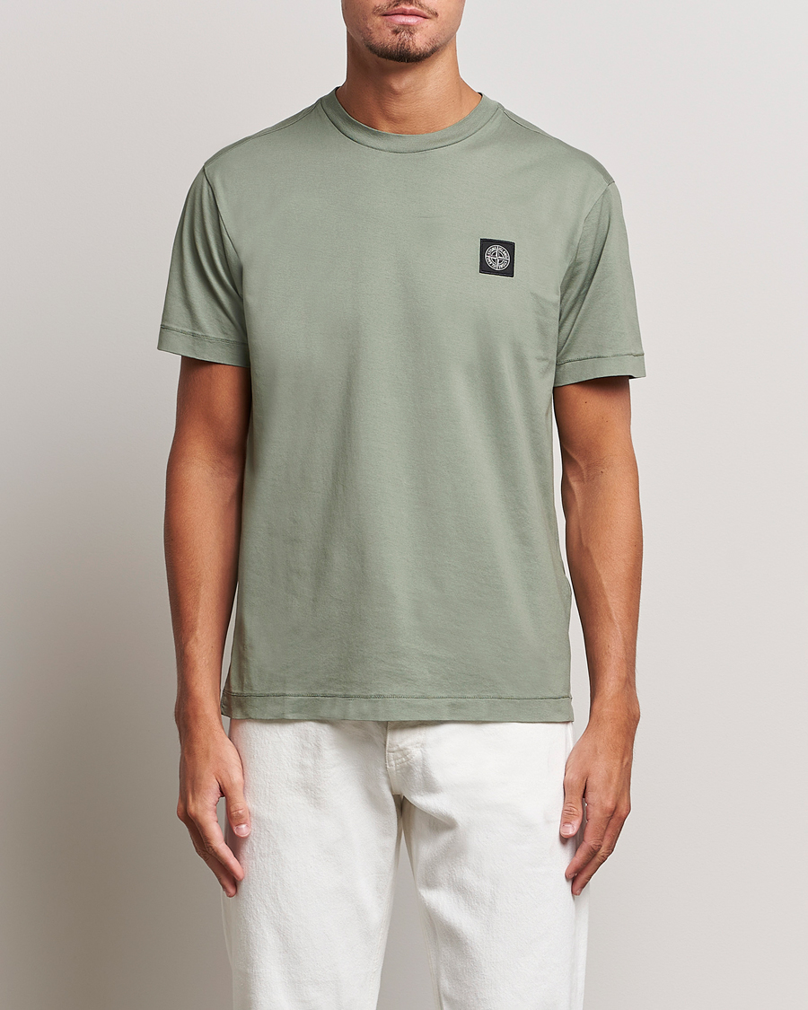 Uomini | T-shirt | Stone Island | Garment Dyed Jersey T-Shirt Sage