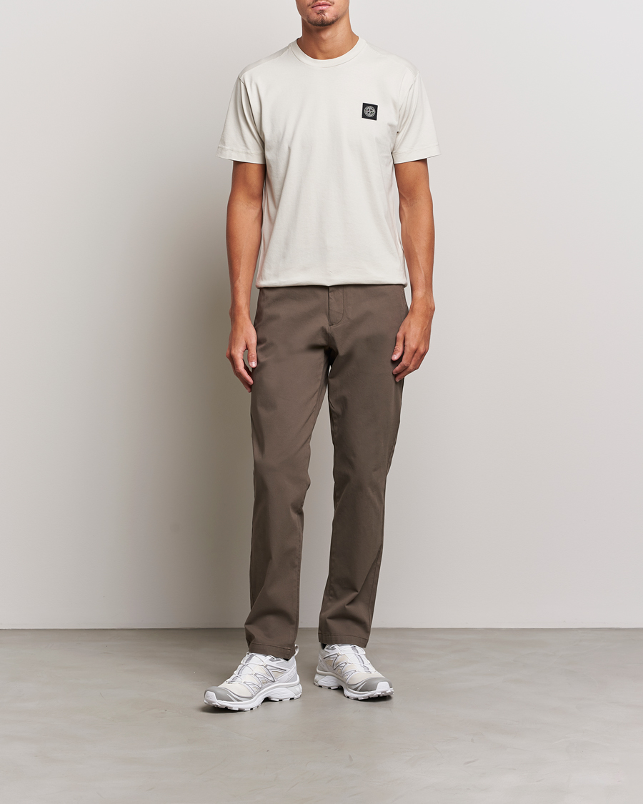 Uomini | T-shirt | Stone Island | Garment Dyed Jersey T-Shirt Plaster