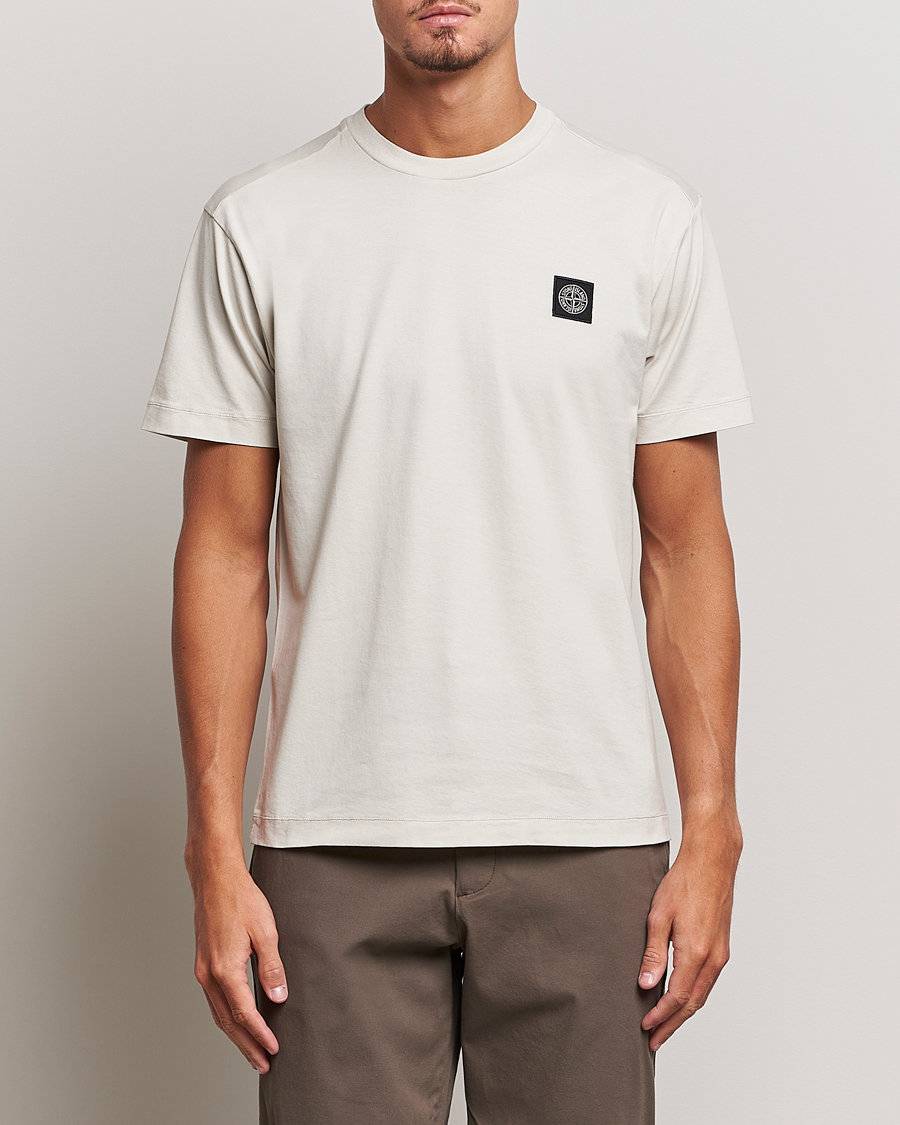 Uomini | T-shirt | Stone Island | Garment Dyed Jersey T-Shirt Plaster