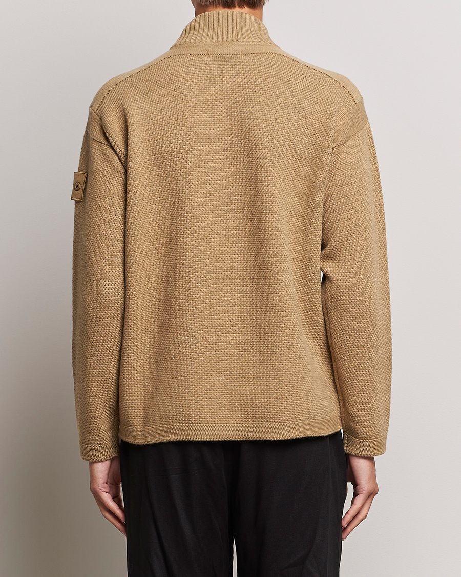 Uomini | Maglieria | Stone Island | Ghost Piece Geelong Wool Turtleneck Dark Beige