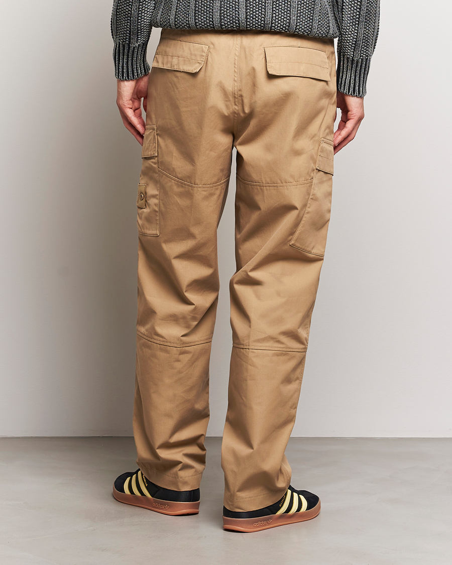 Uomini | Pantaloni | Stone Island | Ghost Piece O-Ventile Trousers Dark Beige