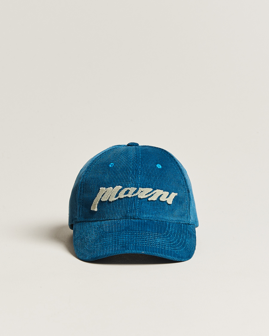 Uomini | Marni Wale Corduroy Baseball Cap Royal | Marni | Wale Corduroy Baseball Cap Royal