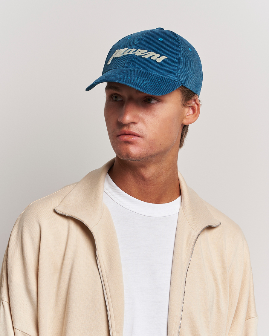Uomini | Marni Wale Corduroy Baseball Cap Royal | Marni | Wale Corduroy Baseball Cap Royal