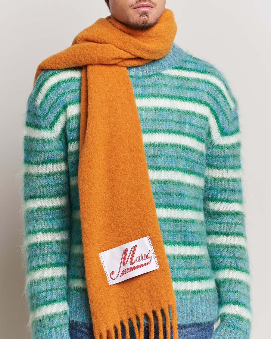 Uomini | Marni Brushed Alpaca Scarf Arabesque | Marni | Brushed Alpaca Scarf Arabesque