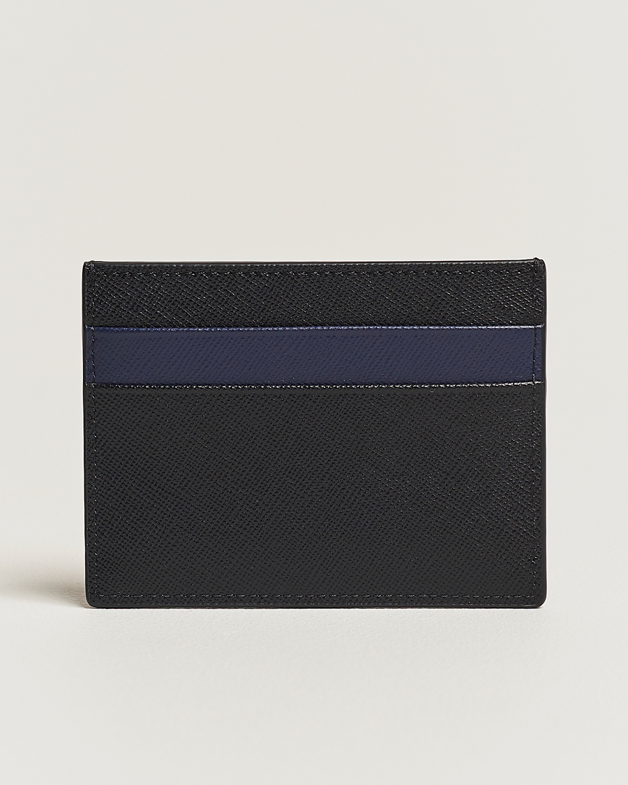 Uomini | Marni Saffiano Leather Cardholder Blublack | Marni | Saffiano Leather Cardholder Blublack