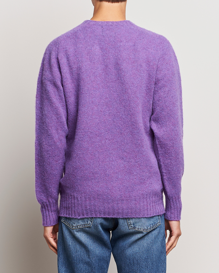 Uomini | Maglieria | Howlin' | Brushed Wool Sweater Purple Lover
