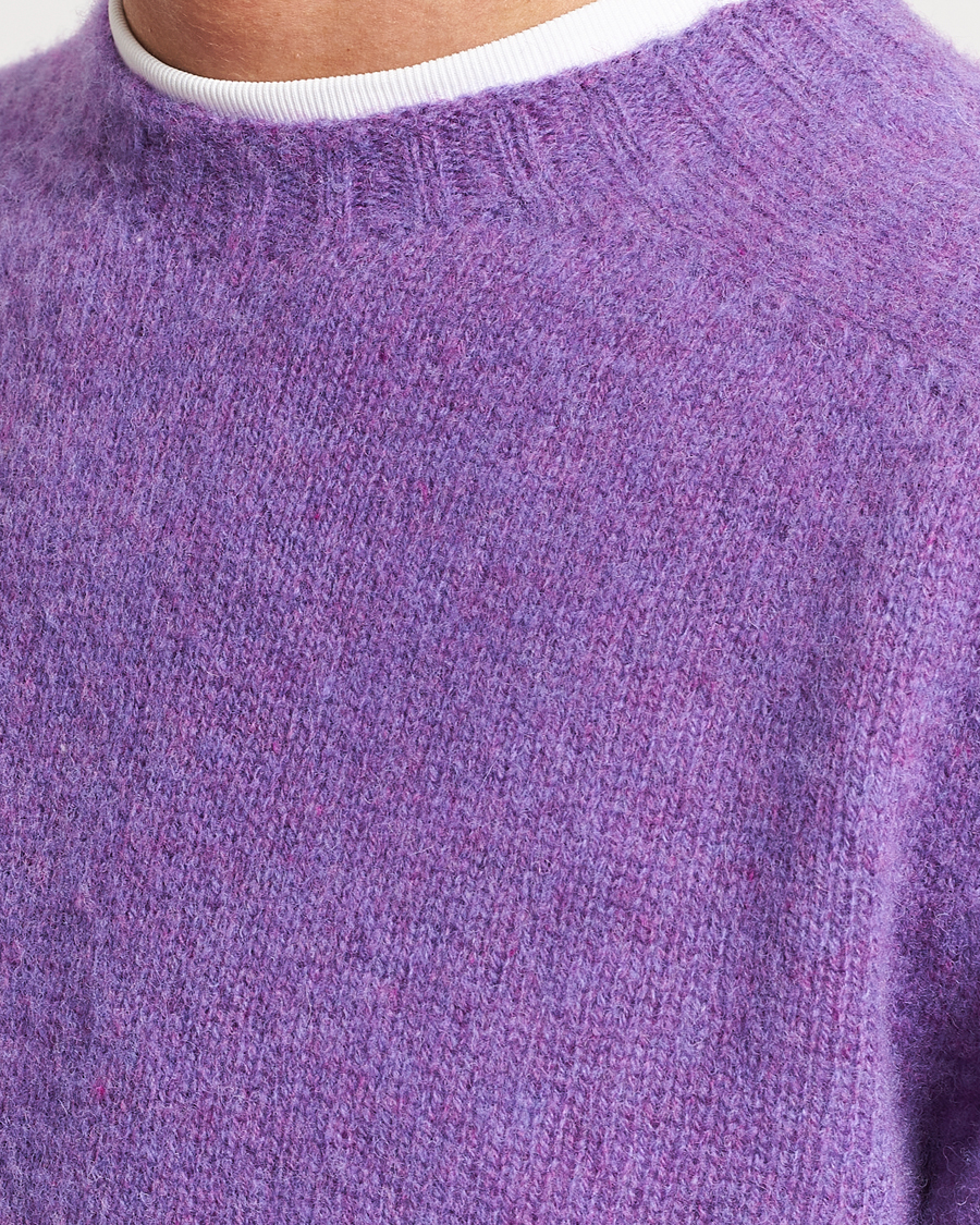 Uomini | Maglieria | Howlin' | Brushed Wool Sweater Purple Lover
