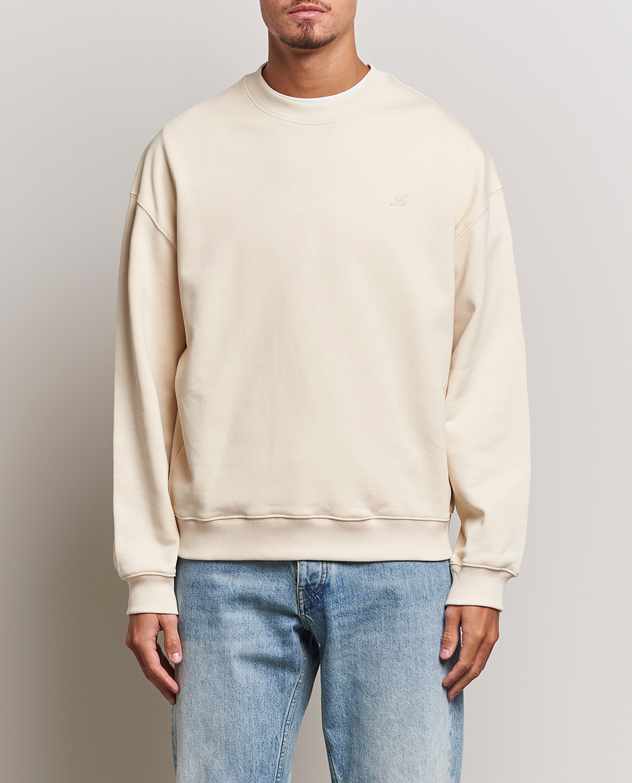 Uomini | Maglieria | Axel Arigato | Honor Crew Neck Sweatshirt Pale Beige