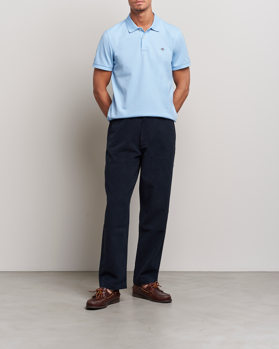 Uomini | Polo | Gant | The Original Polo Capri Blue