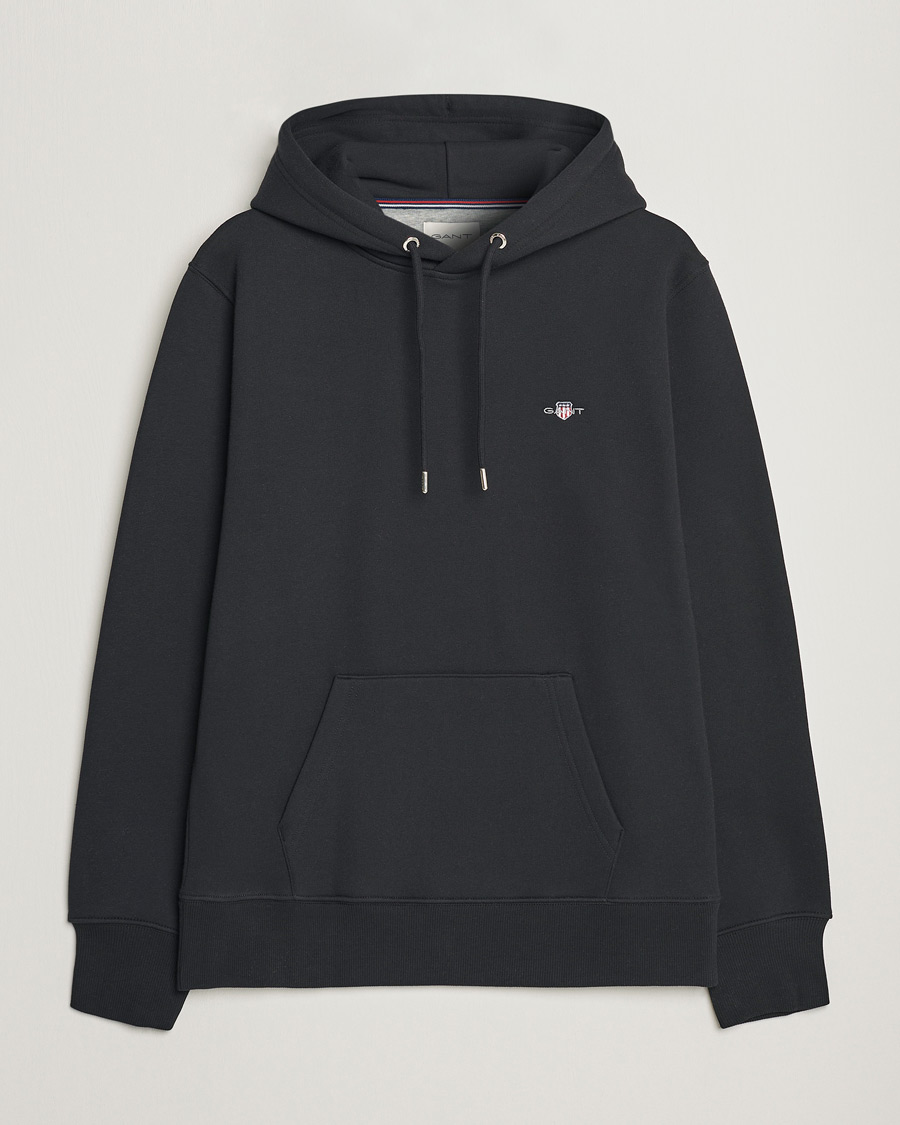 Uomini | Maglieria | Gant | Original Shield Logo Hoodie Black