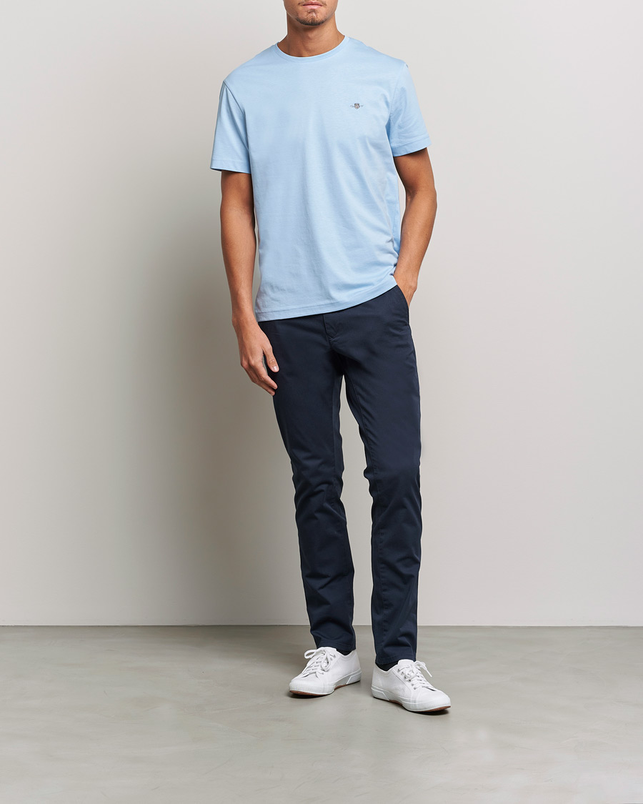 Uomini | T-shirt | Gant | The Original Solid T-Shirt Capri Blue