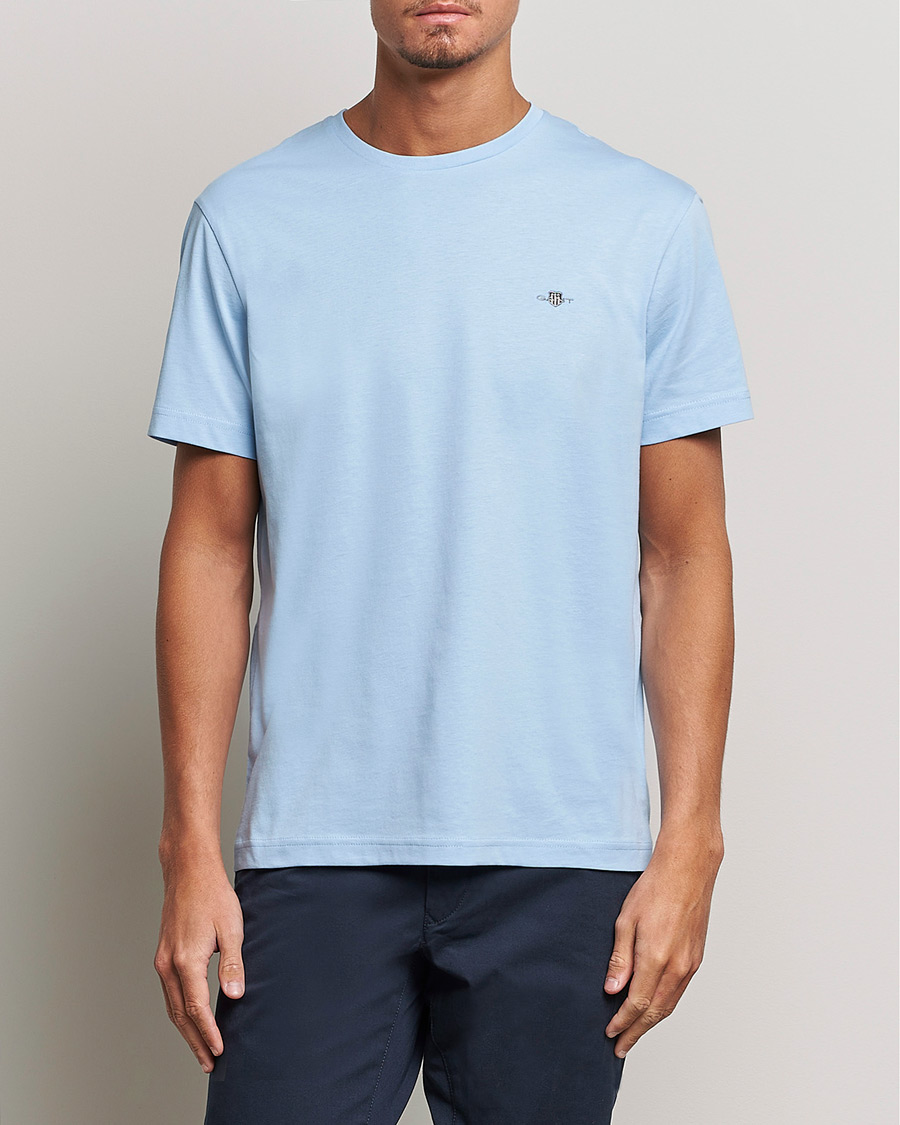 Uomini | T-shirt | Gant | The Original Solid T-Shirt Capri Blue