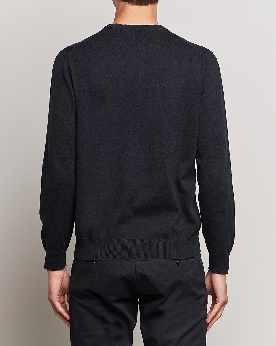 Uomini | Maglieria | Gant | Classic Cotton Crew Neck Black