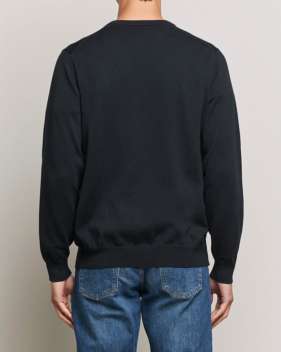 Uomini | Maglieria | Gant | Classic Cotton V-Neck Black