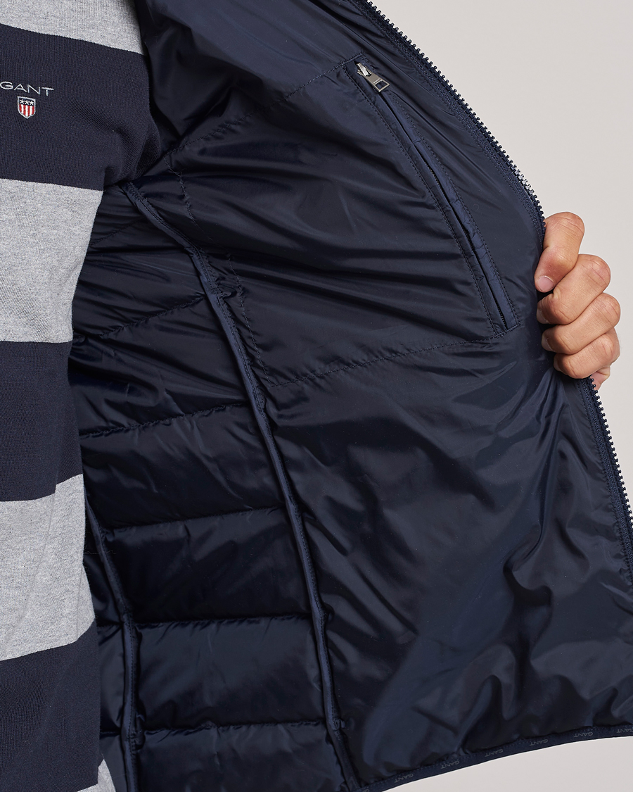 Uomini | Giacche | Gant | The Light Down Jacket Evening Blue