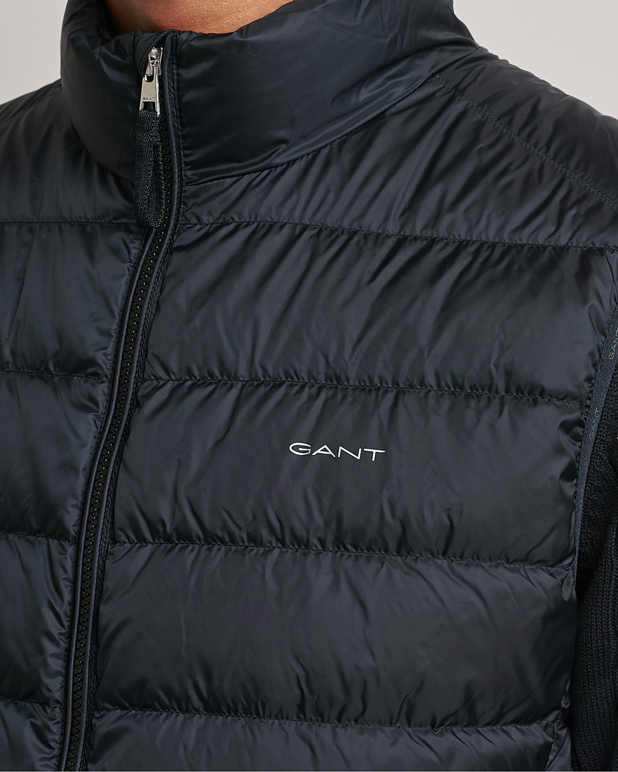 Uomini | Gilet | Gant | The Light Down Gilet Black