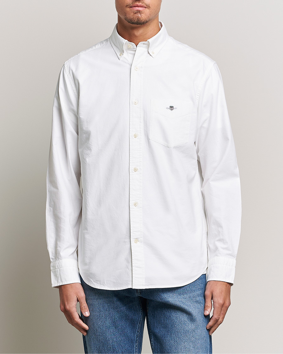 Uomini | Camicie | Gant | Regular Fit Oxford Shirt White
