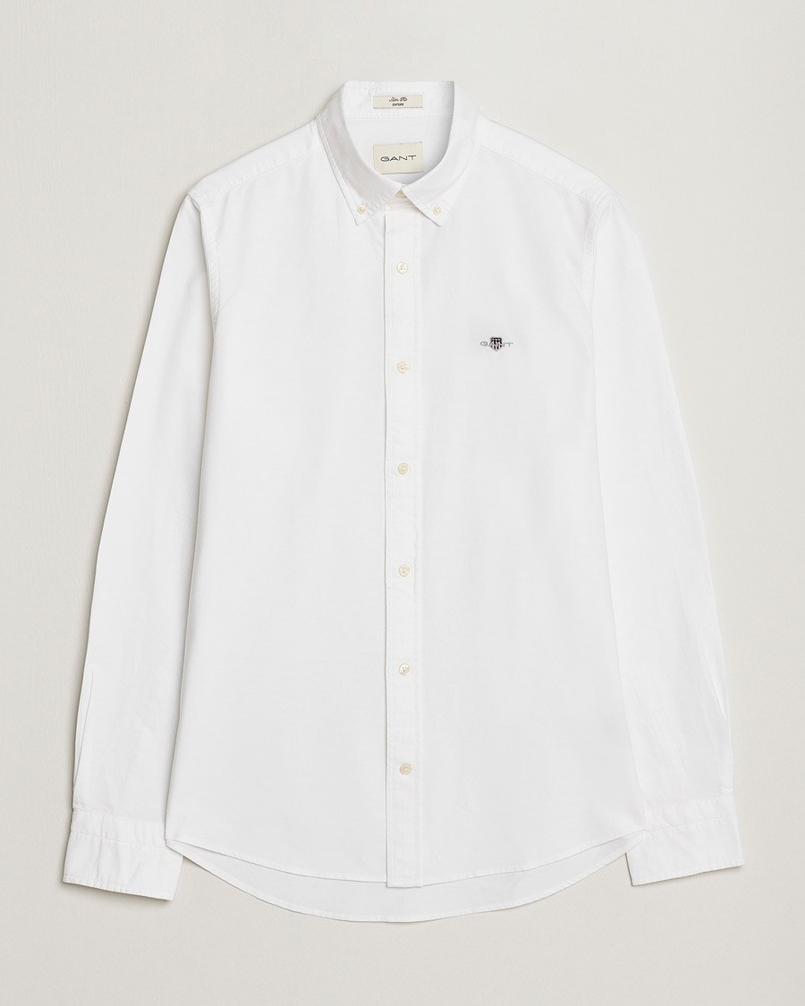 Uomini | Camicie | Gant | Slim Fit Oxford Shirt White