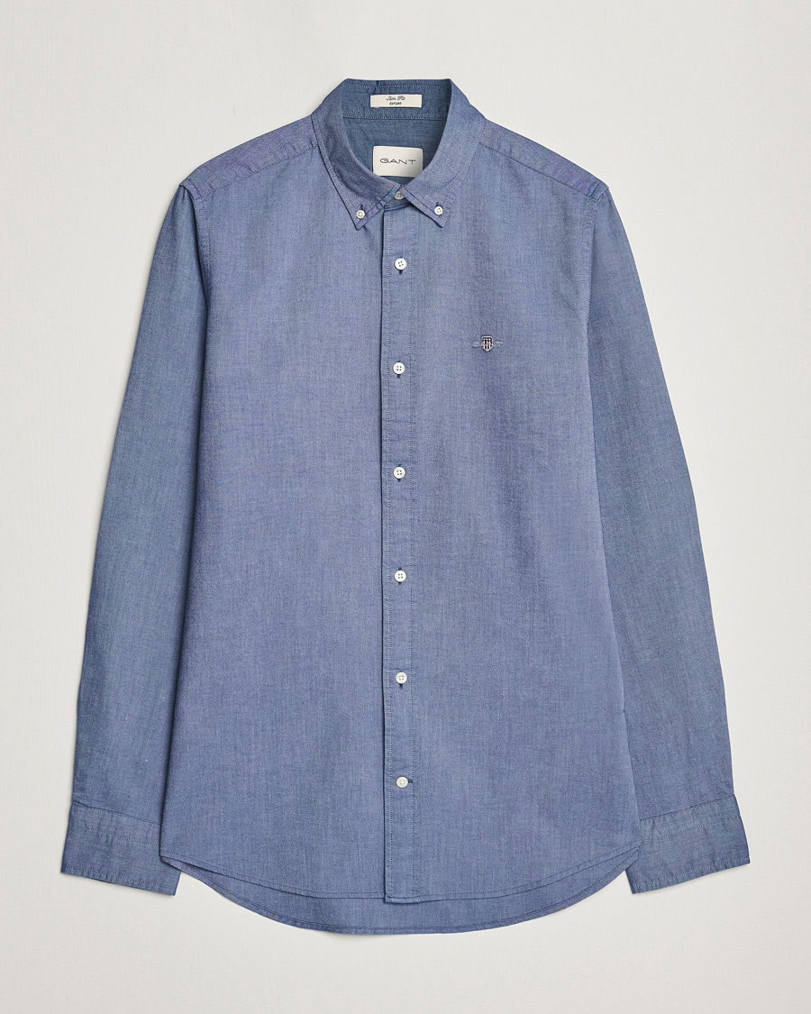 Uomini | Camicie | Gant | Slim Fit Oxford Shirt Persian Blue