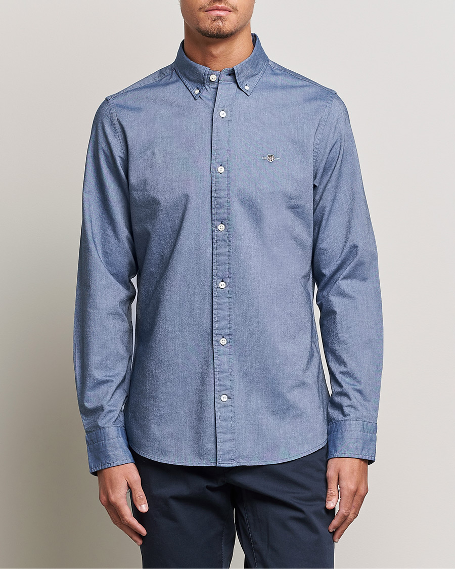 Uomini | Camicie | Gant | Slim Fit Oxford Shirt Persian Blue