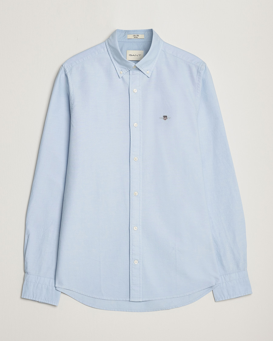 Uomini | Camicie | Gant | Slim Fit Oxford Shirt Light Blue